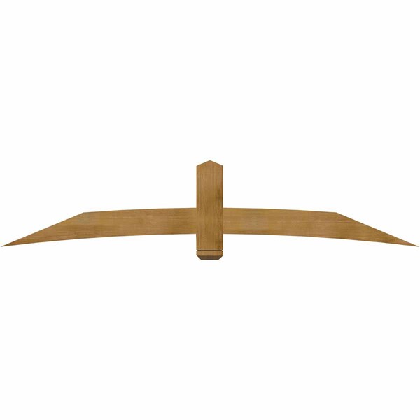 Ekena Millwork Bellingham Rough Sawn Timber Gable Bracket, Western Red Cedar, 96"W x 20"H x 4"D x 6"F, 5/12 Pitch GBW096X20X0406BEL00RWR - main